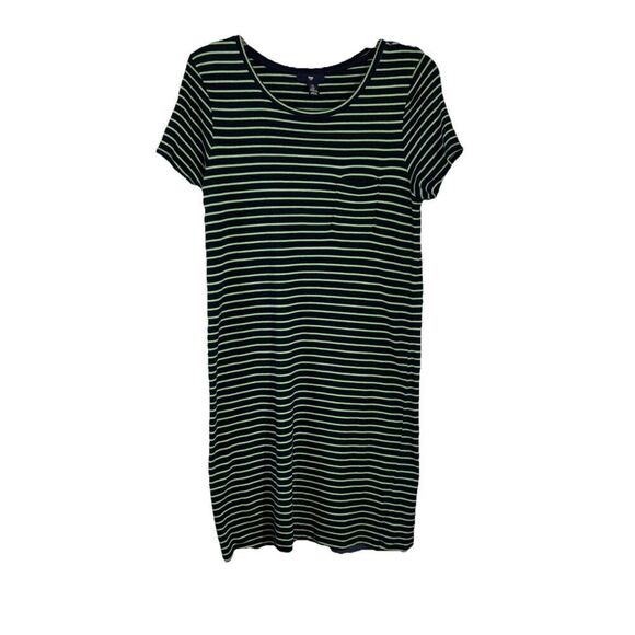 Gap Nautical Cotton Pocket Tee Dress Medium - Picture 1 of 4